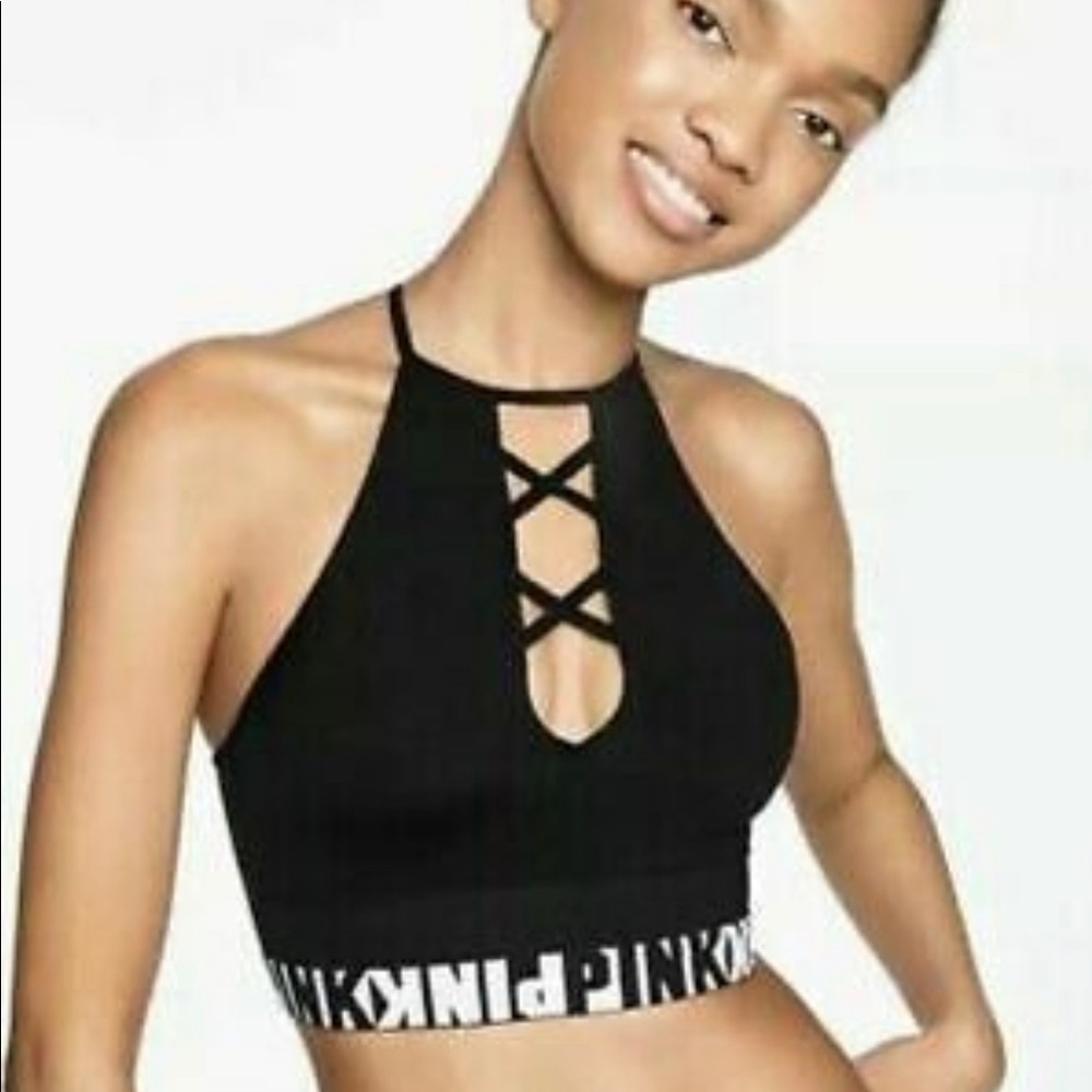 Victoria's Secret PINK Cool & Comfy Strappy Bralette Lg